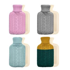 Rubber Hot Water Bottle with knitted Cover